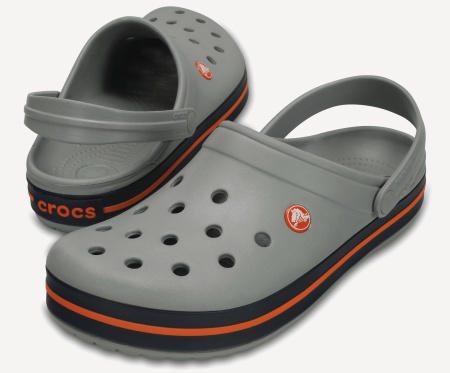 Сабо Crocband Clog (EU 37-38 M5W7 СМ 22.9; Light Grey/Navy)